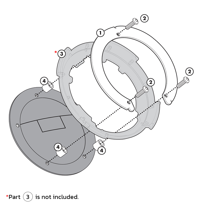 GIVI BF18 Specific Tanklock Flange