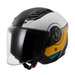 LS2 Helmets OF616 Airflow II Cover White Brown หมวกกันน็อคเปิดหน้า