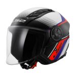 LS2 Helmets OF616 Rush White Blue Red หมวกกันน็อคเปิดหน้า