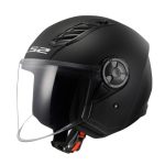 LS2 Helmets OF616 Solid Matt Black หมวกกันน็อคเปิดหน้า