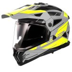 หมวกันน็อค LS2 Helmets MX702 Namib Matt Grey H-V Yellow
