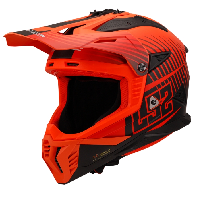 หมวกันน็อค LS2 Helmets MX708 Duck Matt HV Orange