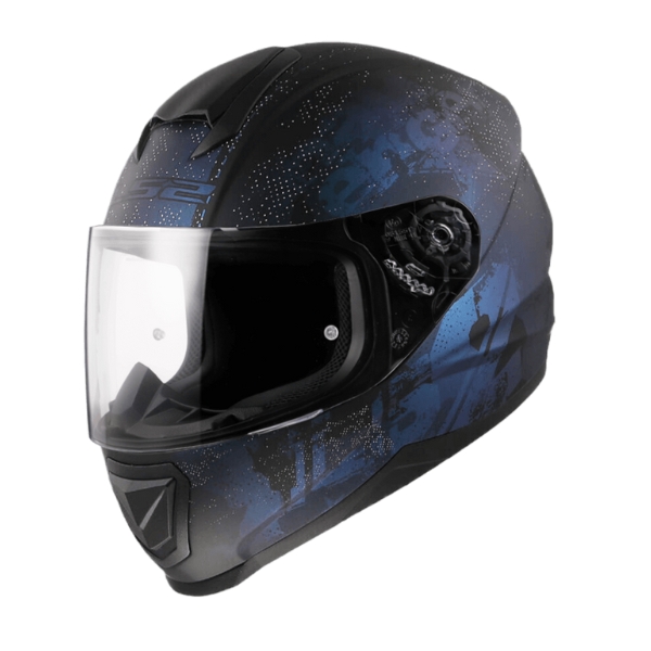 LS2 Helmets FF802 Flash - Power Black Blue หมวกกันน็อคเต็มใบ