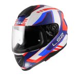 LS2 Helmets FF802 Flash - Techy White Red Blue Full Face Helmet