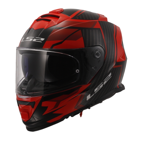 LS2 Helmets FF800 Tracker Black Red Full Face Helmet