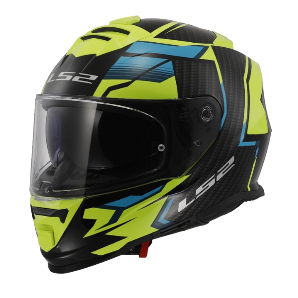 LS2 Helmets FF800 Tracker Black H-V Yellow หมวกกันน็อคเต็มใบ