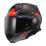 LS2 Helmets FF901 Oblivion Matt Black Blue Modular Helmet