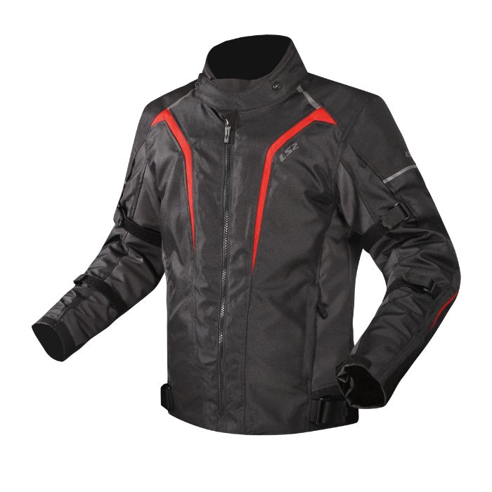 LS2 Sepang Man Jacket Black Grey Red เสื้อการ์ดขี่มอเตอร์ไซค์